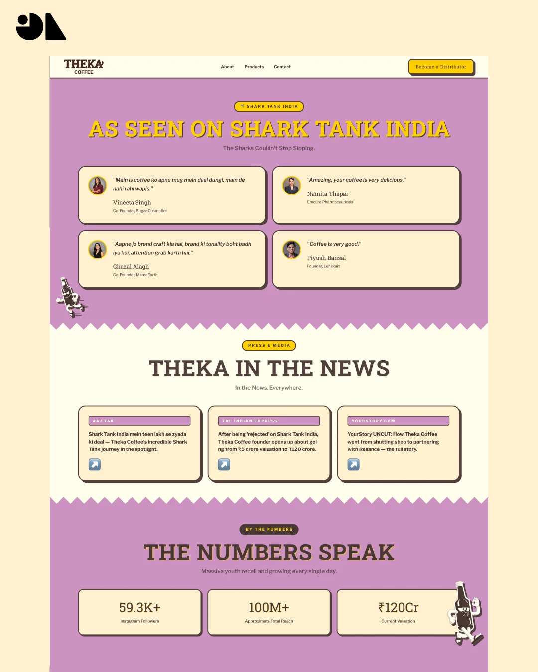 Theka Coffee Distributor Portal UI